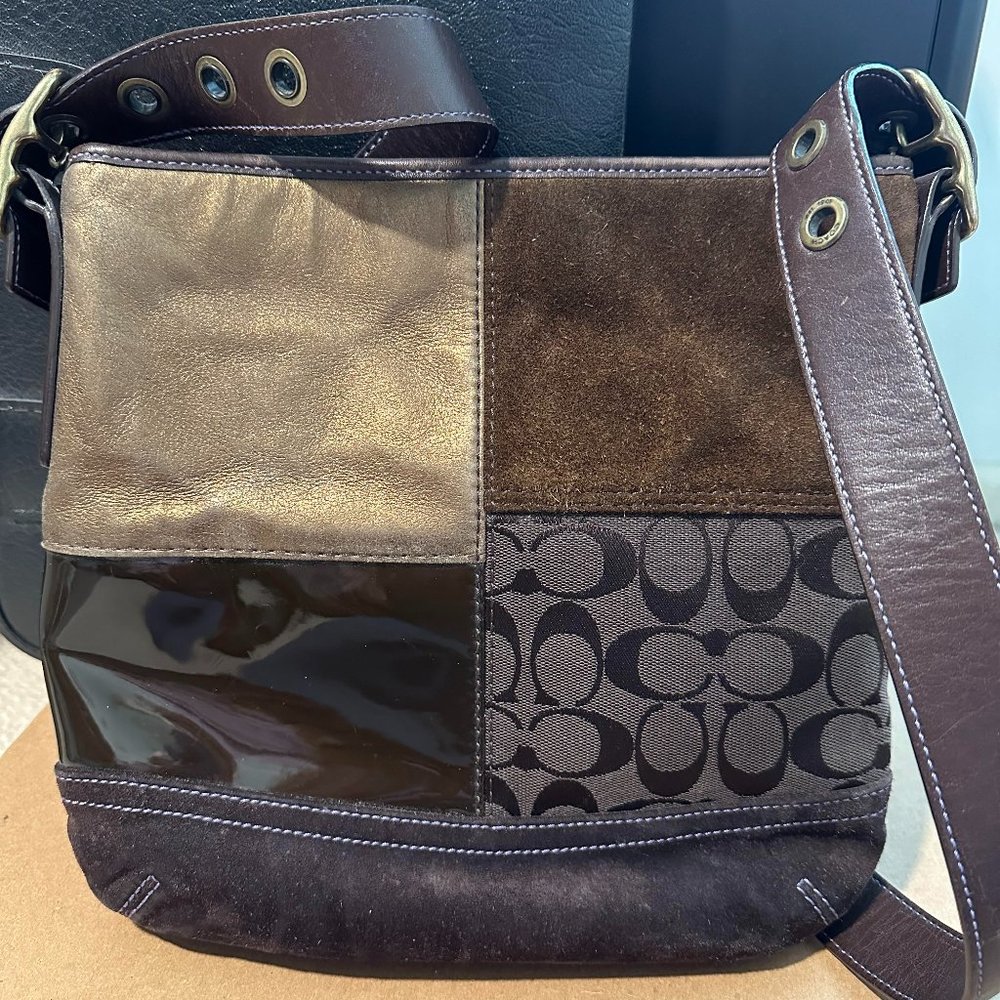 Coach Patchwork Crossbody Leather Purse F06J-F10421